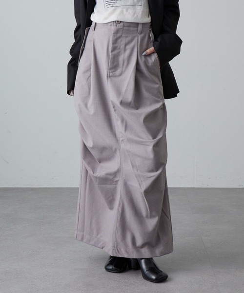 Lui's（ルイス）の「パラシュートスカート（スカート・レディース・ベージュ/ブラック/チャコールグレー・FREE）」の3枚目の写真