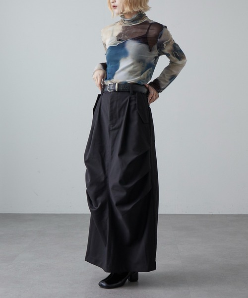 Lui's（ルイス）の「パラシュートスカート（スカート・レディース・ベージュ/ブラック/チャコールグレー・FREE）」の8枚目の写真