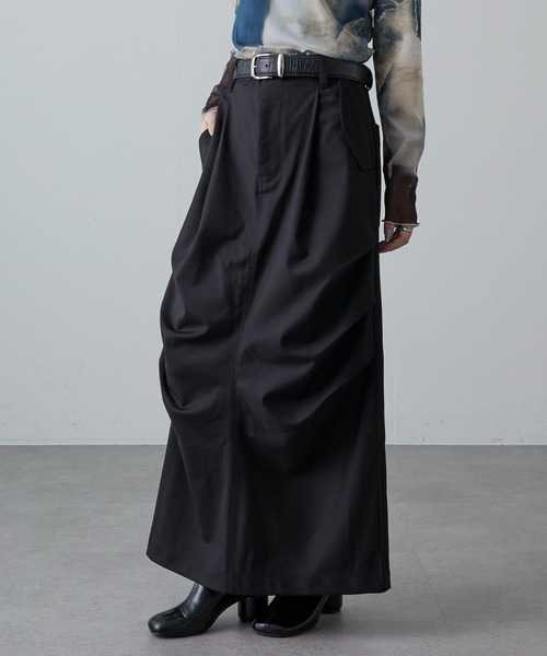 Lui's（ルイス）の「パラシュートスカート（スカート・レディース・ベージュ/ブラック/チャコールグレー・FREE）」の5枚目の写真