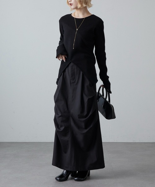 Lui's（ルイス）の「パラシュートスカート（スカート・レディース・ベージュ/ブラック/チャコールグレー・FREE）」の10枚目の写真