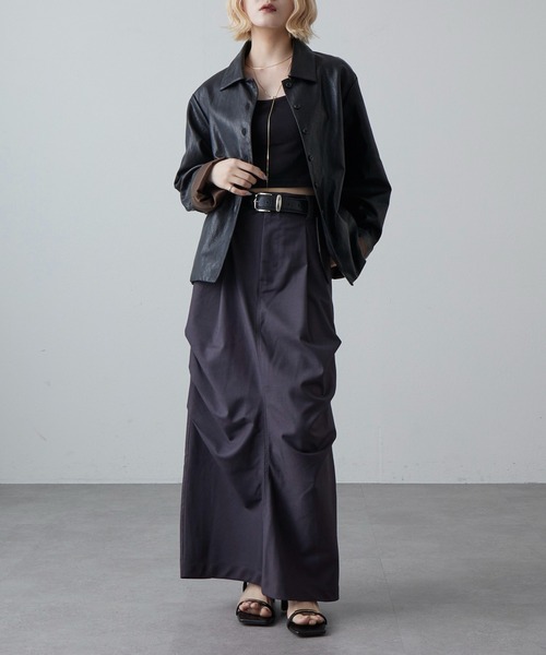 Lui's（ルイス）の「パラシュートスカート（スカート・レディース・ベージュ/ブラック/チャコールグレー・FREE）」の14枚目の写真