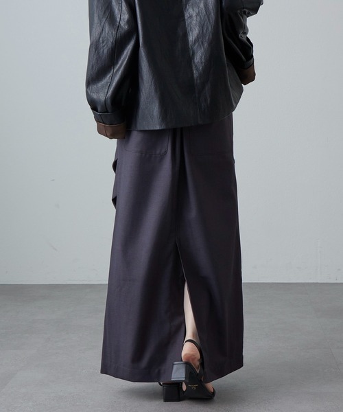 Lui's（ルイス）の「パラシュートスカート（スカート・レディース・ベージュ/ブラック/チャコールグレー・FREE）」の13枚目の写真