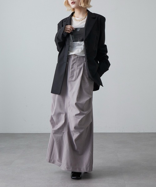 Lui's（ルイス）の「パラシュートスカート（スカート・レディース・ベージュ/ブラック/チャコールグレー・FREE）」の19枚目の写真