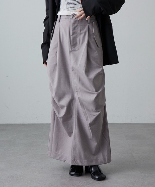 Lui's（ルイス）の「パラシュートスカート（スカート・レディース・ベージュ/ブラック/チャコールグレー・FREE）」の16枚目の写真