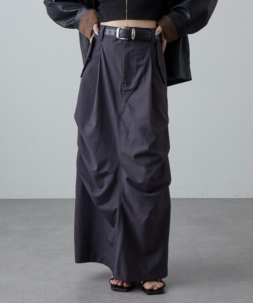 Lui's（ルイス）の「パラシュートスカート（スカート・レディース・ベージュ/ブラック/チャコールグレー・FREE）」の11枚目の写真