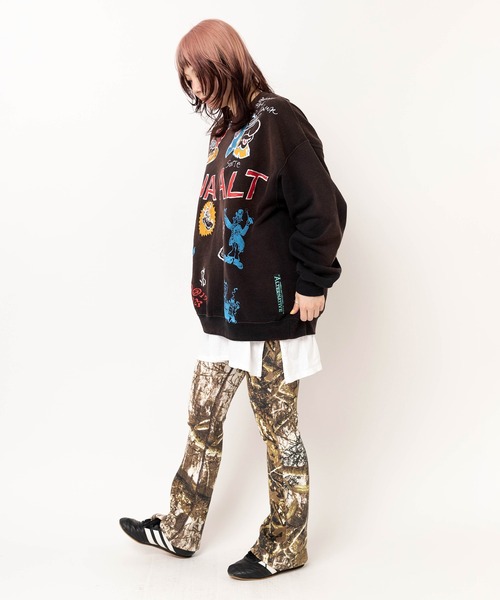 RNA（アールエヌエー）の「M2639 ジャンクキャラWASH OUTトレーナー（Tシャツ/カットソー・レディース・ブラック/アッシュグレー/レッド・MEDIUM）」の18枚目の写真