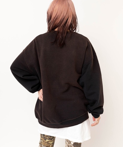 RNA（アールエヌエー）の「M2639 ジャンクキャラWASH OUTトレーナー（Tシャツ/カットソー・レディース・ブラック/アッシュグレー/レッド・MEDIUM）」の9枚目の写真