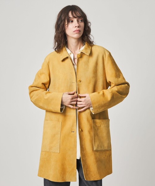 Steven Alan(スティーブンアラン)の「<Steven Alan>スエード ミドル コート(その他アウター・レディース・クリーム・M/S)」の3枚目の写真