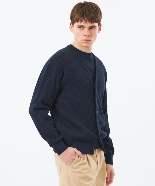 MACKINTOSH PHILOSOPHY(マッキントッシュ フィロソフィー)の「ニットカーディガン 畔調ファインニット(カーディガン/ボレロ・メンズ・ブルー/オレンジ/ネイビー/ベージュ系その他2・38/40)」の3枚目の写真