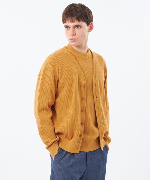 MACKINTOSH PHILOSOPHY(マッキントッシュ フィロソフィー)の「ニットカーディガン 畔調ファインニット(カーディガン/ボレロ・メンズ・ブルー/オレンジ/ネイビー/ベージュ系その他2・38/40)」の4枚目の写真