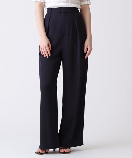 ANAYI(アナイ)の「【セットアップ対応商品】ストレッチダブルサテンカーゴパンツ(カーゴパンツ・レディース・ホワイト/ネイビー・38/36/34)」の16枚目の写真