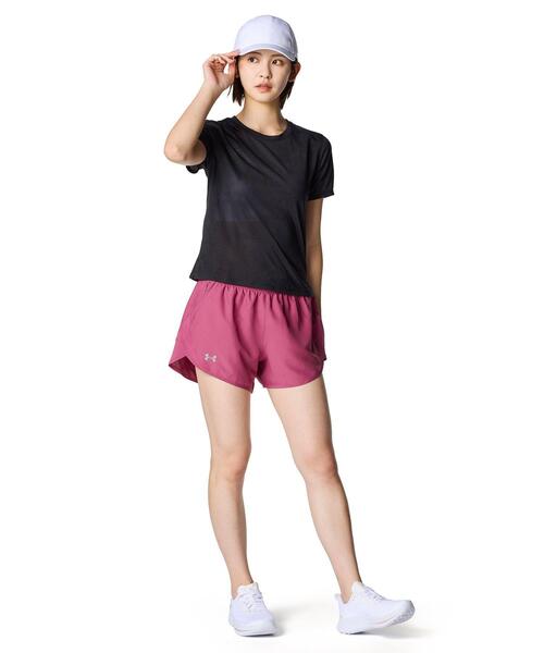 UNDER ARMOUR（アンダーアーマー）の「UAローンチ ジャカード ショートスリーブ Tシャツ（ランニング/レディース）（Tシャツ/カットソー・レディース・ブラック系その他2・L/M/S/XL）」の3枚目の写真