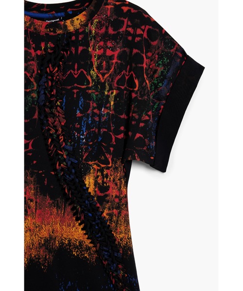 Desigual(デシグアル)の「Christian Lacroix グラデーション×民族風プリントショートドレス(ワンピース・レディース・マルチ・S/M/XL/XS)」の2枚目の写真