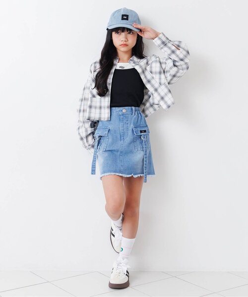 algy(アルジー)の「カラバリキャップ(キャップ・キッズ・ピンク/オフホワイト/サックスブルー/ブラック・SMALL/MEDIUM)」の6枚目の写真