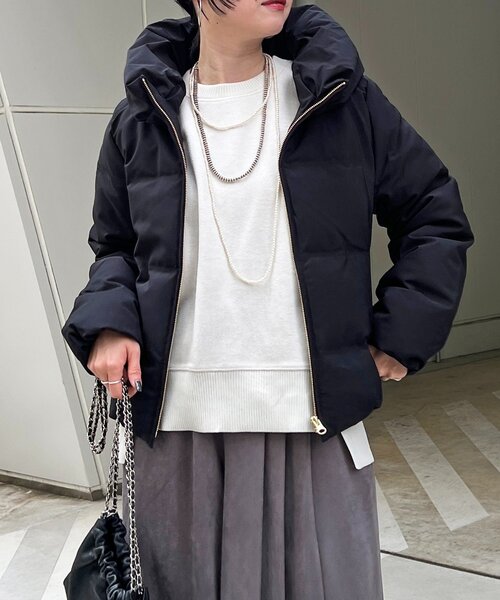 un dix cors（アンディコール）の「シームレスコンパクトダウン（ダウンジャケット/コート・レディース・ブラック/ネイビー・FREE）」の12枚目の写真