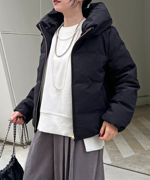 un dix cors（アンディコール）の「シームレスコンパクトダウン（ダウンジャケット/コート・レディース・ブラック/ネイビー・FREE）」の13枚目の写真