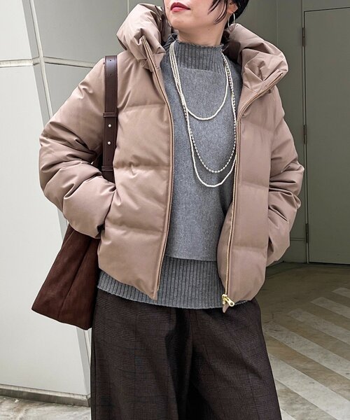 un dix cors（アンディコール）の「シームレスコンパクトダウン（ダウンジャケット/コート・レディース・ブラック/ネイビー・FREE）」の15枚目の写真