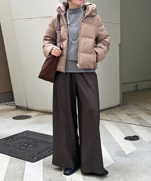 un dix cors（アンディコール）の「シームレスコンパクトダウン（ダウンジャケット/コート・レディース・ブラック/ネイビー・FREE）」の17枚目の写真