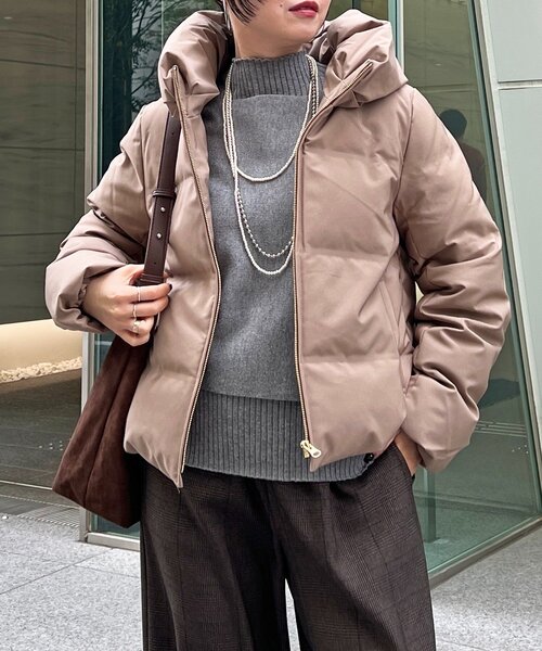 un dix cors（アンディコール）の「シームレスコンパクトダウン（ダウンジャケット/コート・レディース・ブラック/ネイビー・FREE）」の19枚目の写真