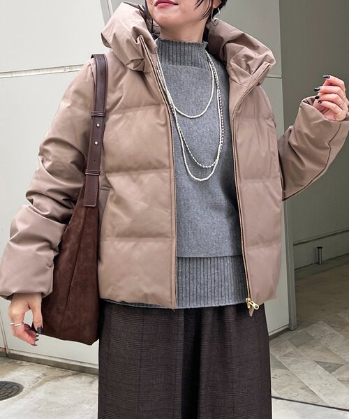 un dix cors（アンディコール）の「シームレスコンパクトダウン（ダウンジャケット/コート・レディース・ブラック/ネイビー・FREE）」の20枚目の写真