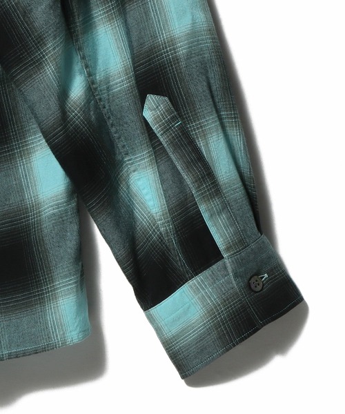 ESTNATION(エストネーション)の「ESTNATION / オープンカラー オンブレチェックシャツ(シャツ/ブラウス・メンズ・ライトブルー・LARGE/MEDIUM)」の13枚目の写真