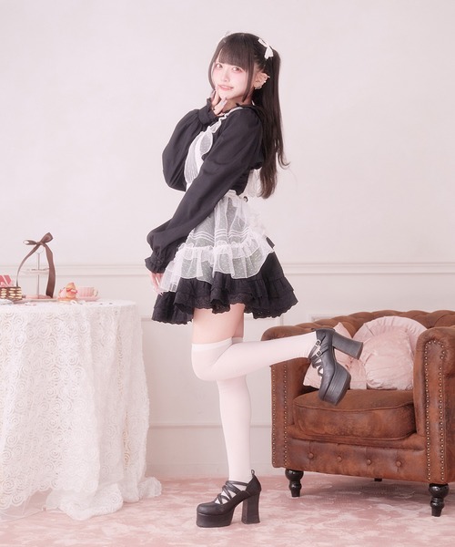 Pal elfy（パルエルフィー）の「ホイップフリルエプロン（ワンピース