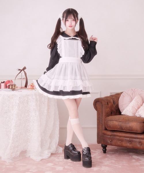 Pal elfy（パルエルフィー）の「ホイップフリルエプロン（ワンピース