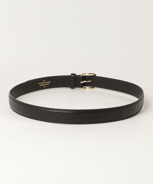 FTC（エフティーシー）の「CROC LEATHER BELT（ベルト・メンズ・ブラック・L/XL/S/M）」の2枚目の写真