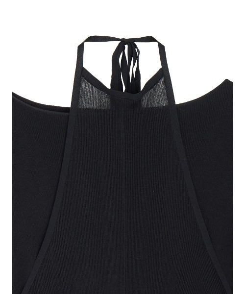 HALTER NECK LAYERED KNIT DRESS（ワンピース）｜Ameri（アメリ）の