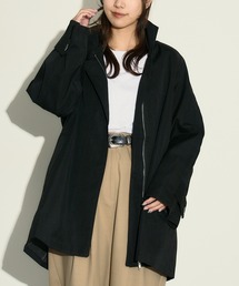 H.TOKYO（エイチトウキョウ）の「スタンドカラー ジップアップ ミドル丈トレンチコート（トレンチコート）」