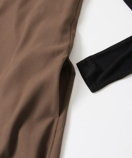 ITEMS URBANRESEARCH（アイテムズ アーバンリサーチ）の「シアーインナーセットワンピース（ワンピース・レディース・キャメル/チャコールグレー・FREE）」の11枚目の写真