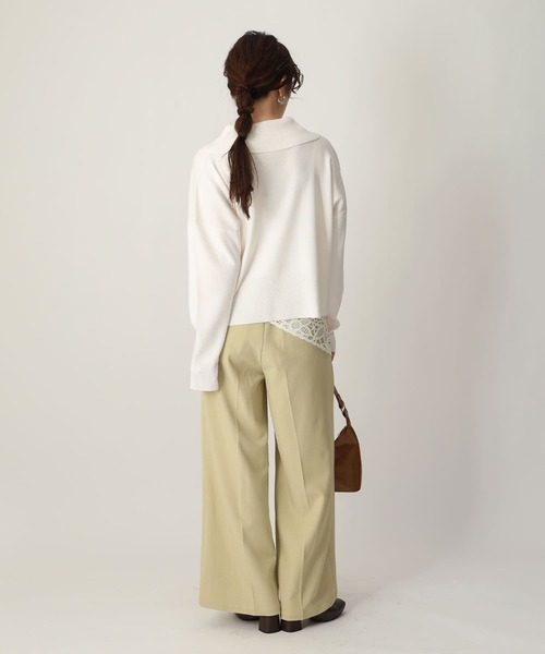 NOAHL(ノアル)の「【NOAHL】2wayホックデザインニットプルオーバー(ニット/セーター・レディース・アイボリー/ブラック/ミント・FREE)」の6枚目の写真