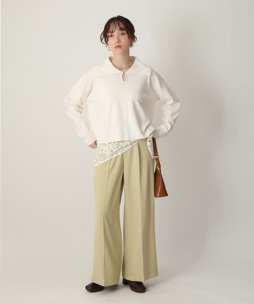 NOAHL(ノアル)の「【NOAHL】2wayホックデザインニットプルオーバー(ニット/セーター・レディース・アイボリー/ブラック/ミント・FREE)」の10枚目の写真