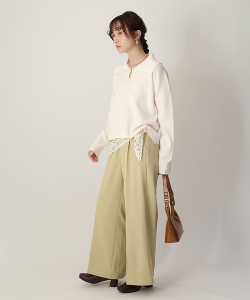 NOAHL(ノアル)の「【NOAHL】2wayホックデザインニットプルオーバー(ニット/セーター・レディース・アイボリー/ブラック/ミント・FREE)」の12枚目の写真
