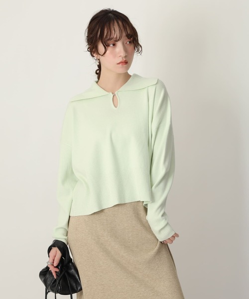 NOAHL(ノアル)の「【NOAHL】2wayホックデザインニットプルオーバー(ニット/セーター・レディース・アイボリー/ブラック/ミント・FREE)」の16枚目の写真