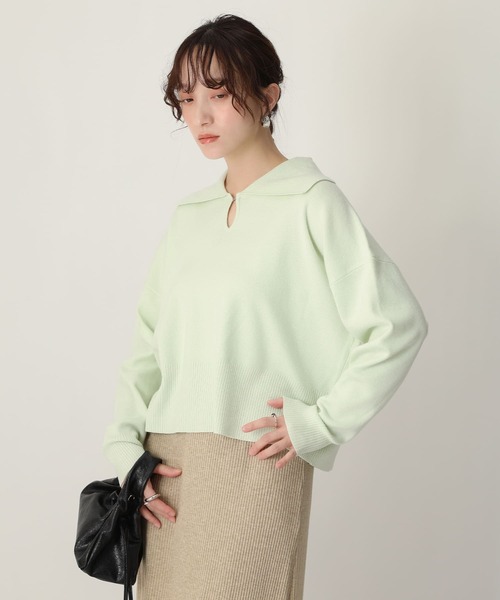 NOAHL(ノアル)の「【NOAHL】2wayホックデザインニットプルオーバー(ニット/セーター・レディース・アイボリー/ブラック/ミント・FREE)」の18枚目の写真