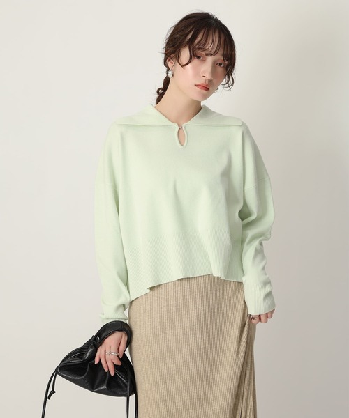 NOAHL(ノアル)の「【NOAHL】2wayホックデザインニットプルオーバー(ニット/セーター・レディース・アイボリー/ブラック/ミント・FREE)」の20枚目の写真