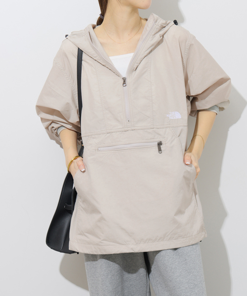 THE NORTH FACE(ザノースフェイス)の「《追加》撥水【THE NORTH FACE】 COMPACT ANORAK:ブルゾン NP22630(その他アウター・レディース・アイボリー/ブラック/ピンク・MEDIUM)」の18枚目の写真