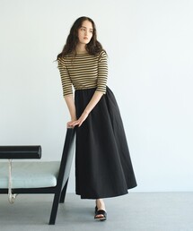 【1枚でコーデが完成】リブニットコンビワンピース