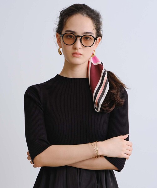BIANCA(ビアンカ)の「【1枚でコーデが完成】リブニットコンビワンピース(ワンピース・レディース・チャコールグレー/ブラック/ベージュ・38/40)」の15枚目の写真