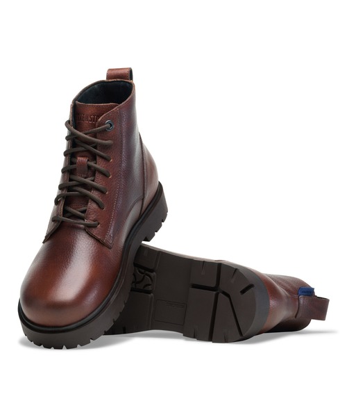 BIRKENSTOCK(ビルケンシュトック)の「【公式】ビルケンシュトック Highwood Lace Mid M Waterproof/ハイウッド レース ミッド メン ウォータープルーフ ナチュラルレザー(ブーツ・メンズ・ブラウン・25cm【レギュラー幅】)」の2枚目の写真