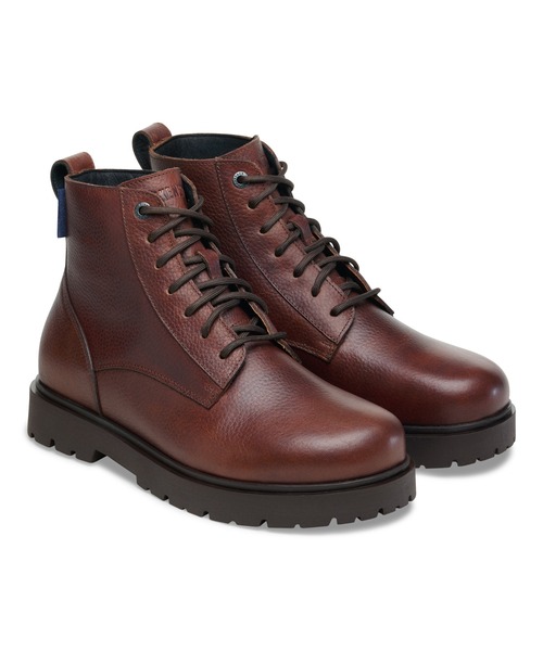BIRKENSTOCK(ビルケンシュトック)の「【公式】ビルケンシュトック Highwood Lace Mid M Waterproof/ハイウッド レース ミッド メン ウォータープルーフ ナチュラルレザー(ブーツ・メンズ・ブラウン・25cm【レギュラー幅】)」の4枚目の写真