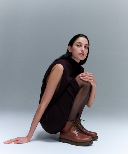 BIRKENSTOCK(ビルケンシュトック)の「【公式】ビルケンシュトック Highwood Lace Mid M Waterproof/ハイウッド レース ミッド メン ウォータープルーフ ナチュラルレザー(ブーツ・メンズ・ブラウン・25cm【レギュラー幅】)」の8枚目の写真