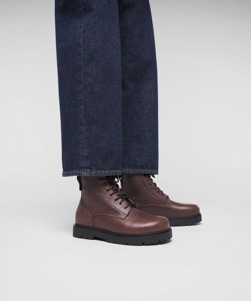 BIRKENSTOCK(ビルケンシュトック)の「【公式】ビルケンシュトック Highwood Lace Mid M Waterproof/ハイウッド レース ミッド メン ウォータープルーフ ナチュラルレザー(ブーツ・メンズ・ブラウン・25cm【レギュラー幅】)」の11枚目の写真