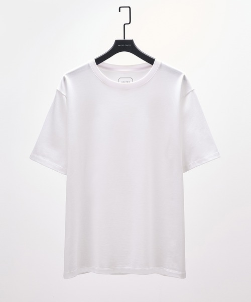 UNITED TOKYO(ユナイテッドトウキョウ)の「【幻のコットン】SEA ISLAND COTTON レギュラーTシャツ |世界最高峰コットン/ヨレ防止/ウォッシャブル/夏服/インナー/長持ち/防シワ性(Tシャツ/カットソー・メンズ・ブラック/ネイビー/ホワイト/ダークグレー/ライトグレー・1/4/3/2)」の1枚目の写真