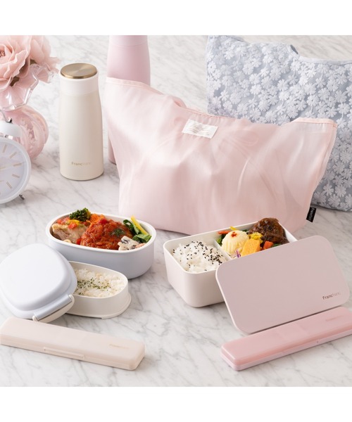 ロゴ ランチボックス 1段 ピンク 弁当箱 1段 ピクニック ランチ（お