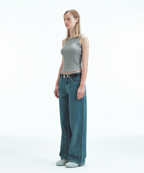 Rest&Recreation(レストアンドレクリエーション)の「RR PATTERN TANK TOP - GREY(Tシャツ/カットソー・レディース・その他・ONE)」の4枚目の写真