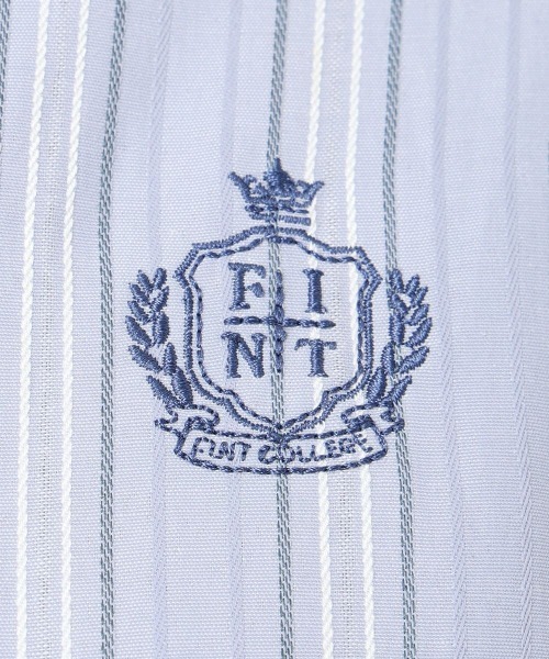 F i.n.t（フィント）の「ボリュームスリーブボウタイストライプワンピース/fint フィント（ワンピース・レディース・ライトベージュ/ブルーグレー・FREE）」の19枚目の写真