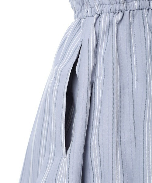 F i.n.t（フィント）の「ボリュームスリーブボウタイストライプワンピース/fint フィント（ワンピース・レディース・ライトベージュ/ブルーグレー・FREE）」の21枚目の写真