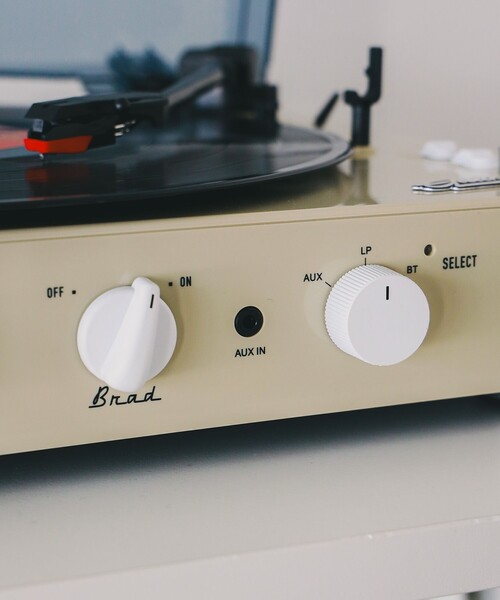 BEAMS RECORDS（ビームスレコーズ）の「Gadhouse / Brad Record Player MKⅡ（スピーカー・メンズ・オレンジ/オフホワイト・ONE SIZE）」の4枚目の写真